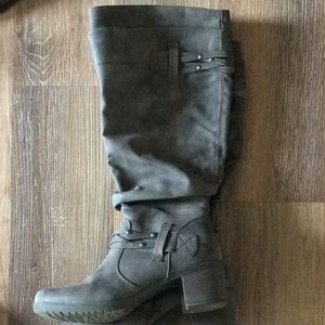 HighWideCalf FauxTall Boot